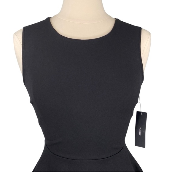 Lulus Need You Close Black Open Back Lace Detail Fit and Flare Mini Party Dress - Picture 2 of 16